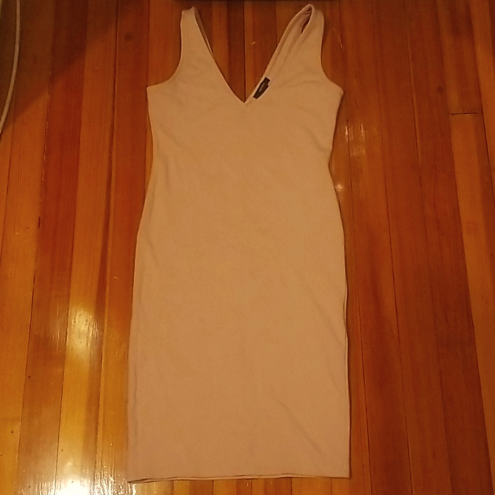 Tan blush dress